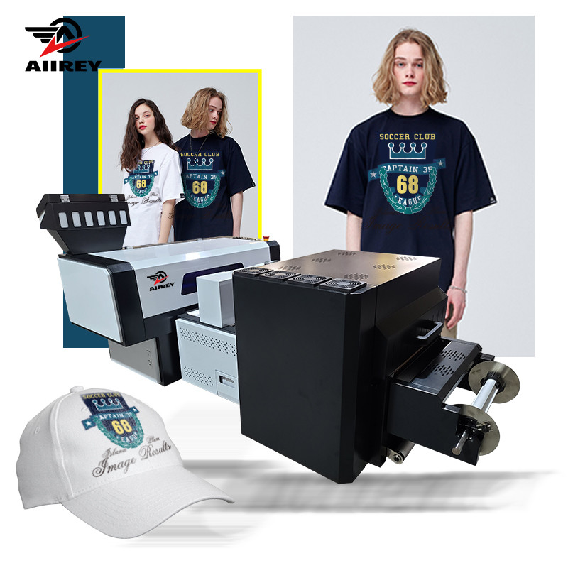 چاپگر فیلم Multicolor 2 Heads XP600 A3 DTF با دستگاه داستر