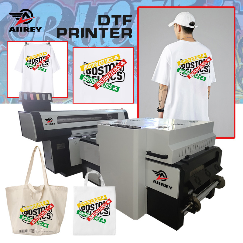 چاپگر DTF 60 سانتی متری دو سر و لرزاننده EPSON I3200 با فیلتر دود یکپارچه