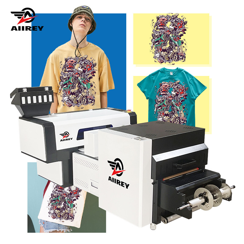 دستگاه پرینتر تی شرت A2 CMYK DTF دوبل EPSON I3200 Heads Dtf Mini Shaker