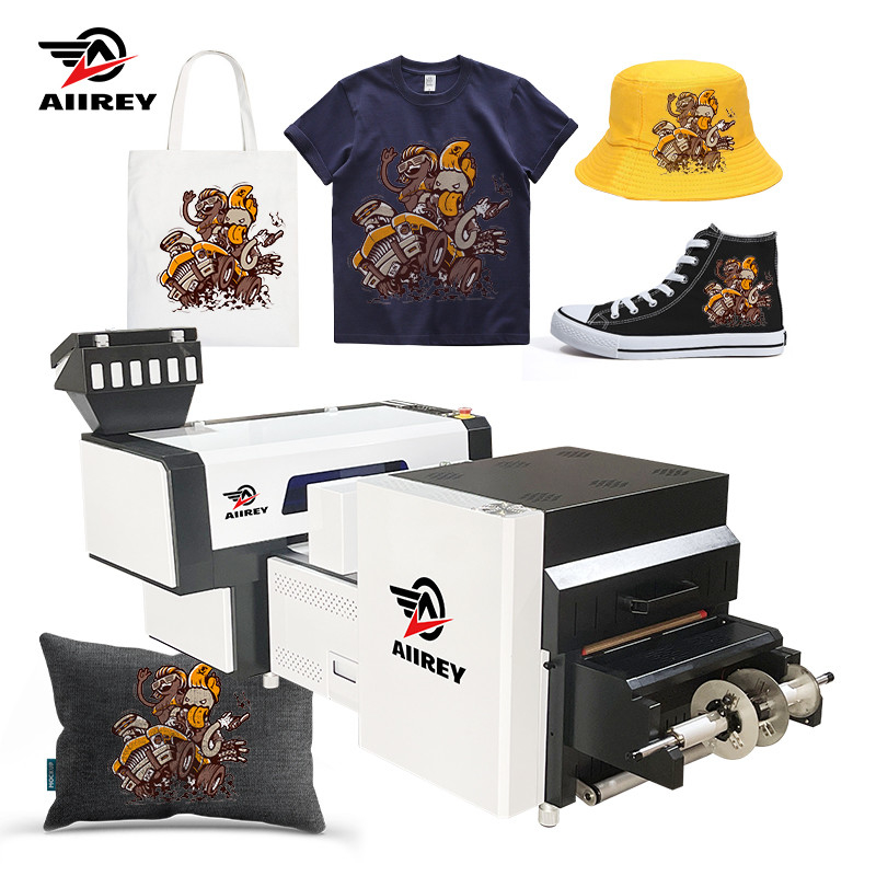 چاپگر CMYK +W رنگی 40 سانتی متری A2 DTF با دستگاه پودر ریختن