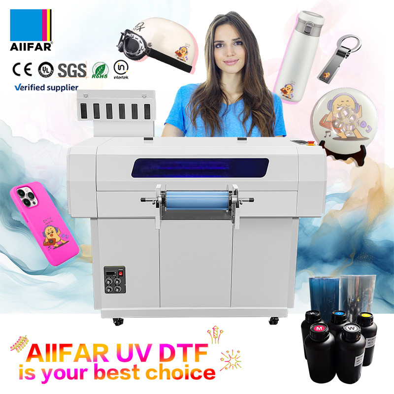 چاپگر جوهر افشان رنگ رولی به رولی چاپگر UV DTF با بازرسی خروجی ویدئو