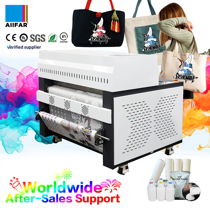 دستگاه پاک کننده پودر هوشمند تمام در یک 300W DTF با گرمایش 3 مرحله ای عقب / جلو